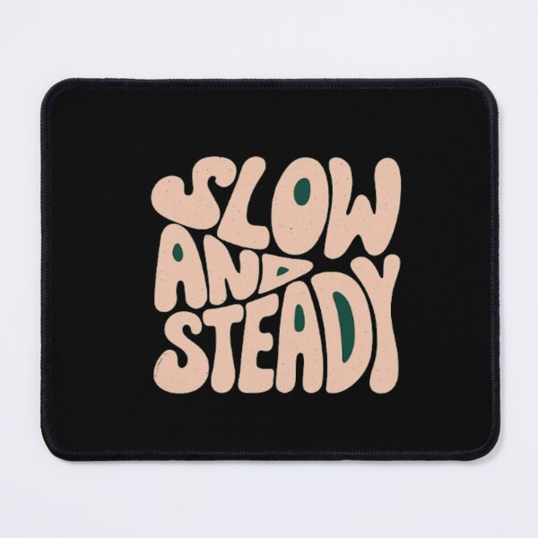 Item preview, Retro “Slow and Steady” Motivational Typography Design for Calm Living, Patience & Wellness designed and sold by Bright Nest Studio.