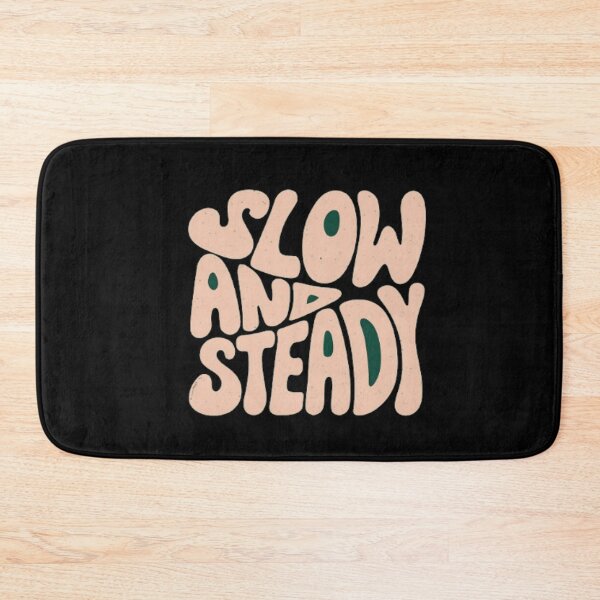 Item preview, Retro “Slow and Steady” Motivational Typography Design for Calm Living, Patience & Wellness designed and sold by Bright Nest Studio.