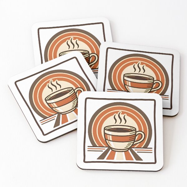 Item preview, Retro coffee cup, modern minimalist poster art designed and sold by AlanyaArtX.