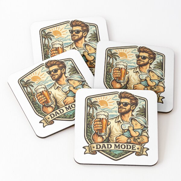 Item preview, Dad Mode ON – Beach Beer & Baby Life designed and sold by Antonrec86.