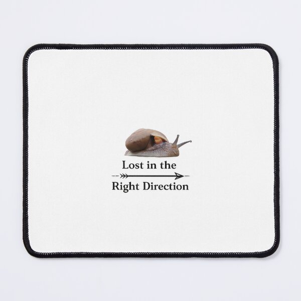 Item preview, Lost in the Right Direction Snail , Aesthetic Nature Motivational Design designed and sold by Babadesign48.