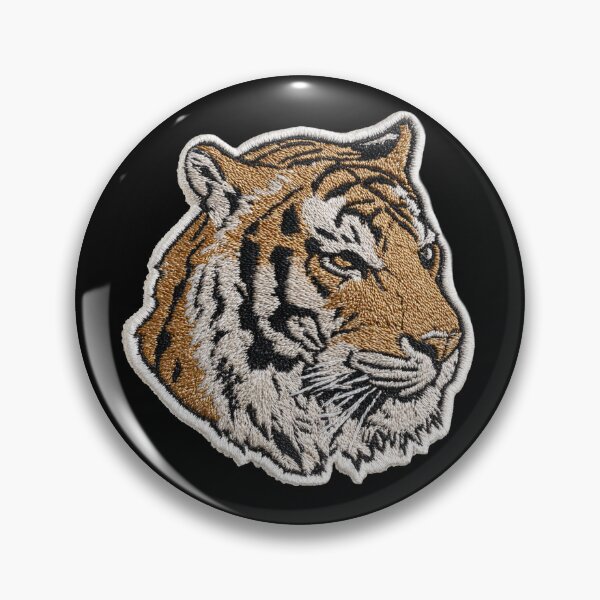 Item preview, Tiger Patch Embroidery Fabric Stitched Patch designed and sold by HappyPatchClub.