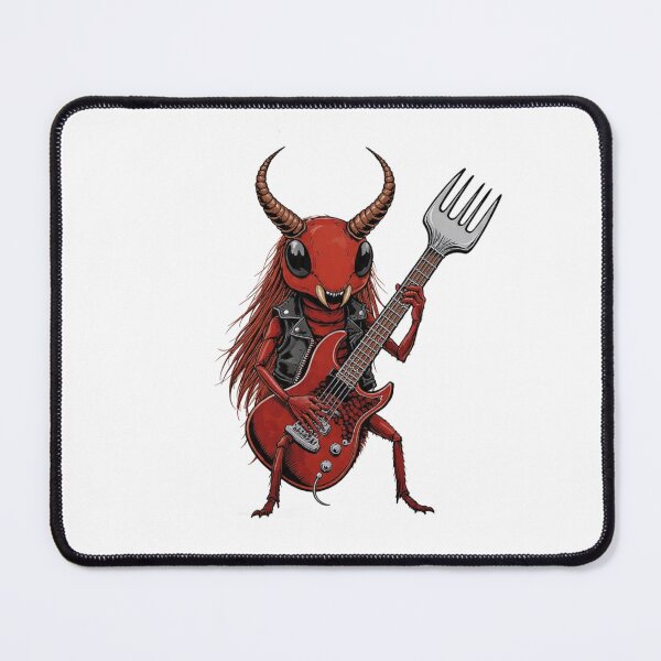 Item preview, Metal Roach Shredder - Hell Bug Guitarist Art designed and sold by NexKris.