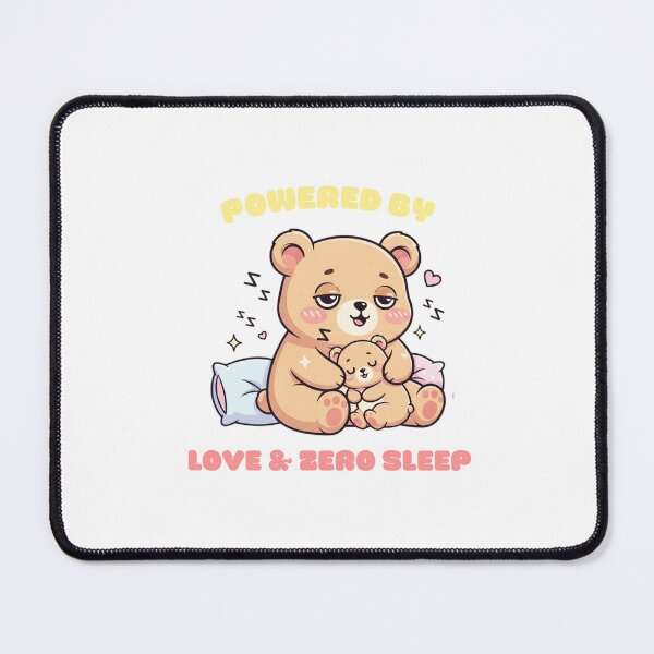 Item preview, Cute Kawaii Pastel Mama Bear Cuddling A Baby Bear Cub designed and sold by Tiny Zoom.
