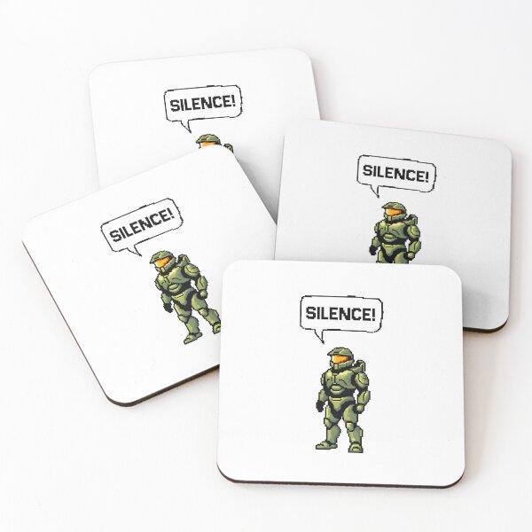 Item preview, Spartan 117 Master Chief Silence Funny Quote – Gaming Fan Art  (version 3) designed and sold by SlightlyUnreal.