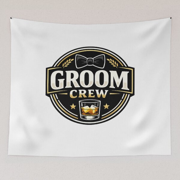Item preview, Groom Crew Whiskey Bachelor Party  designed and sold by CLOUTKULT.
