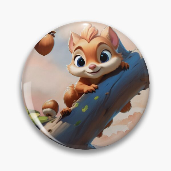 Item preview, Adorable Kawaii Squirrel on Tree Branch designed and sold by Madhav Creations Studio.