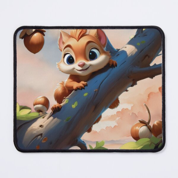 Item preview, Adorable Kawaii Squirrel on Tree Branch designed and sold by Madhav Creations Studio.