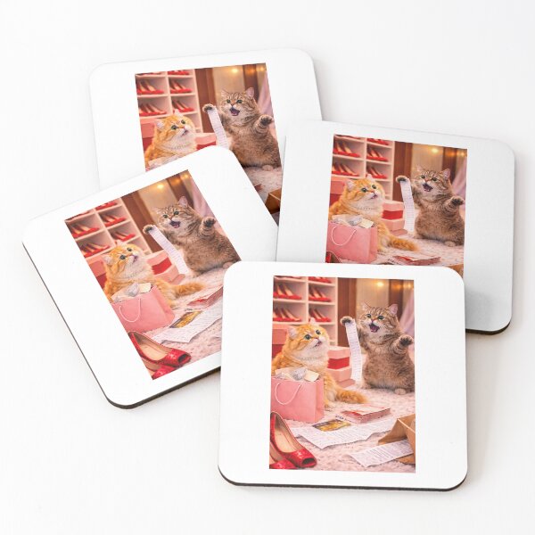 Item preview, Cats Realizing the Receipt Was a Crime designed and sold by LovelyCatGalaxy.