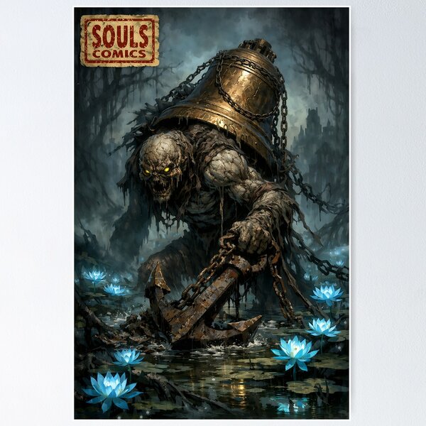 Item preview, The Bell-Bearer Giant - Soulsborne Fanart designed and sold by bapupa.