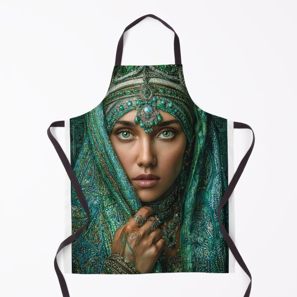Item preview, Elegant Portrait of a Veiled Woman in Blue Attire designed and sold by Artessie.