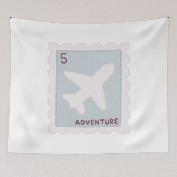 Item preview, Cute Airplane Adventure Vintage Aesthetic Postage Stamp designed and sold by winterpumpkin.