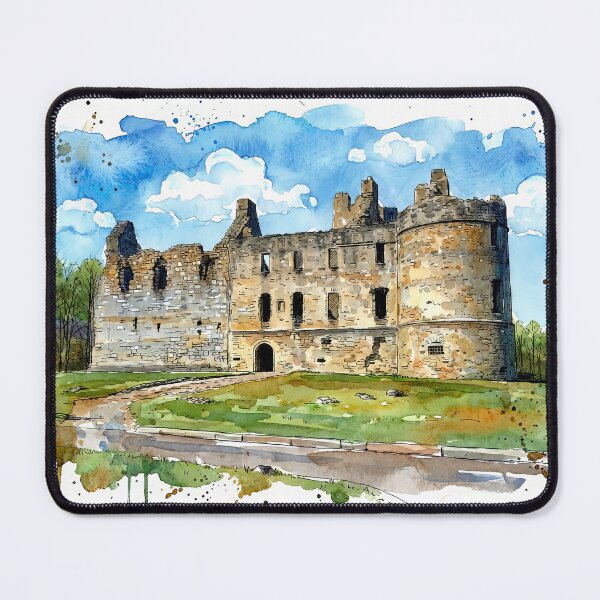 Item preview, Watercolour illustration of Balvenie Castle, Moray, Scotland designed and sold by davidelder.