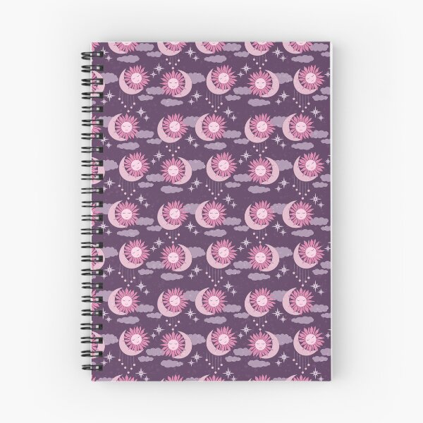 Item preview, Small scale of Purple Pink Celestial Sun Moon Feminine Witchy Pattern designed and sold by DColourMuse.