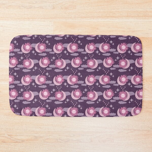 Item preview, Small scale of Purple Pink Celestial Sun Moon Feminine Witchy Pattern designed and sold by DColourMuse.