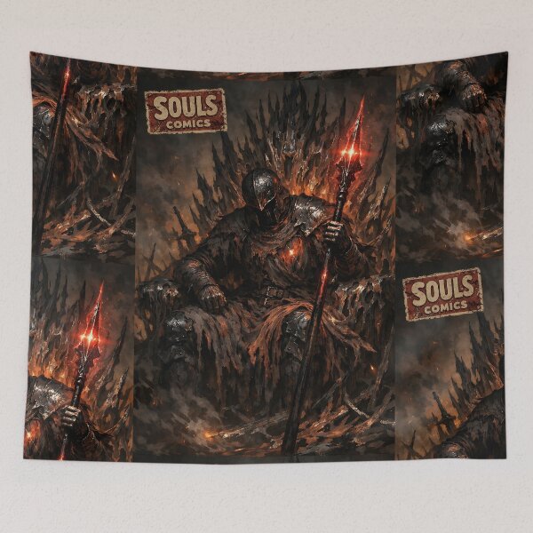 Item preview, Exiled Knight of Cinders - Soulsborne Boss Fanart designed and sold by bapupa.