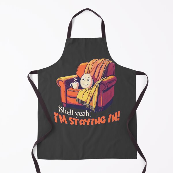 Item preview, Shell Yeah I’m Staying In Funny Egg – Cozy Home Humor Relaxing Design designed and sold by TestudoDesign.