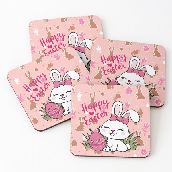 Aperçu de l'œuvre Cute pink Easter Bunny ? créée et vendue par FunSticky14.
