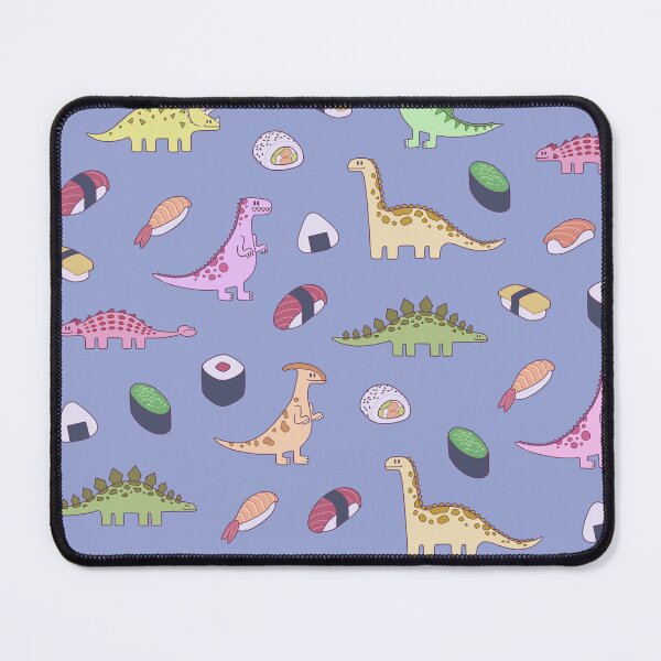 Item preview, Dinosaurs and Sushi - blue grey designed and sold by dragonpigeons.