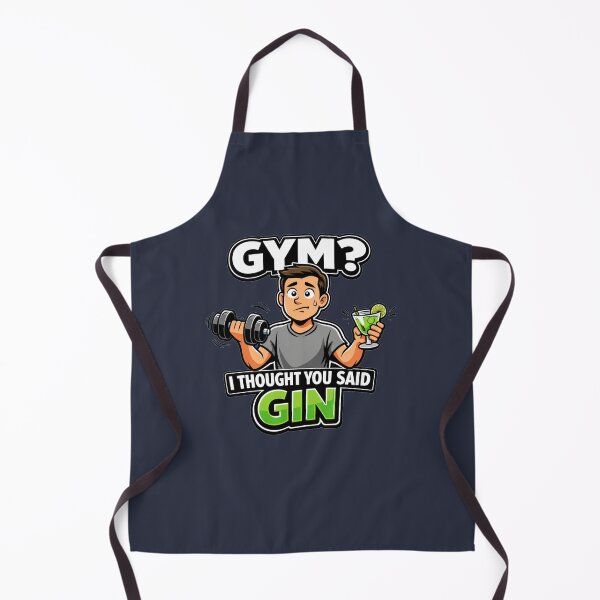 Item preview, Gym or Gin Funny Cartoon Workout Humor designed and sold by JVDesignsShop.