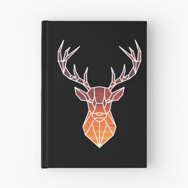Item preview, Geometric stag head sunset designed and sold by bravoalpha.