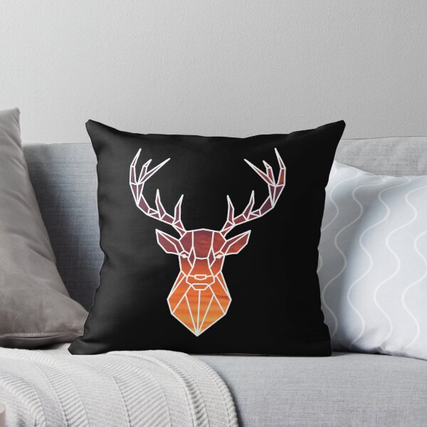 Item preview, Geometric stag head sunset designed and sold by bravoalpha.