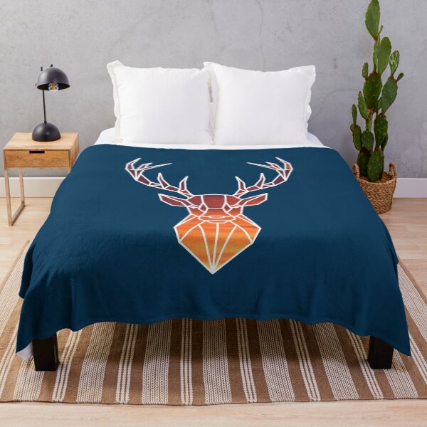 Item preview, Geometric stag head sunset designed and sold by bravoalpha.