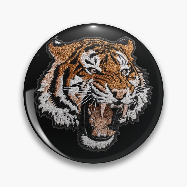 Item preview, Roaring Tiger Patch Embroidery Fabric Stitched Patch designed and sold by HappyPatchClub.