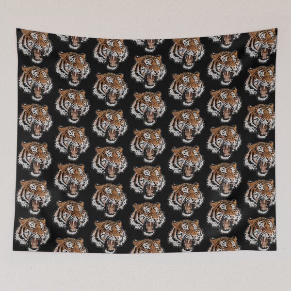 Item preview, Roaring Tiger Patch Embroidery Fabric Stitched Patch designed and sold by HappyPatchClub.