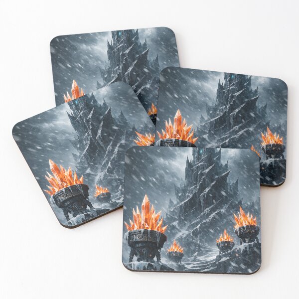 Item preview, Spire of the Frozen Flame - Soulsborne Landscape designed and sold by bapupa.