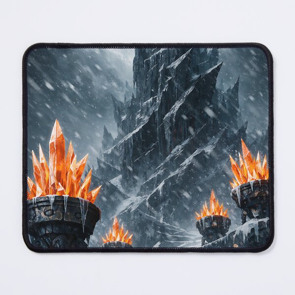 Item preview, Spire of the Frozen Flame - Soulsborne Landscape designed and sold by bapupa.