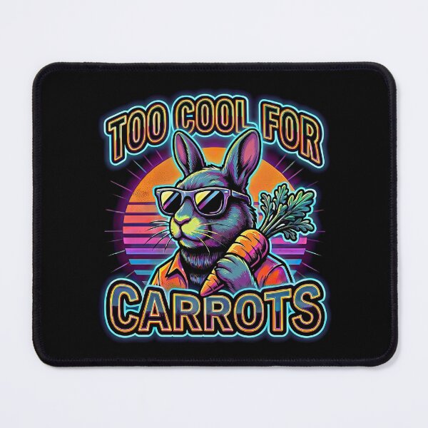 Item preview, Too Cool For Carrots Retro Neon Bunny T-Shirt Funny Easter Rabbit Vintage Gamer Style designed and sold by Prime legend .