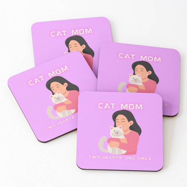 Item preview, Cat Mom Illustration– Cute Cat Lover Gift - Cat Mom Design designed and sold by COZY NEST.