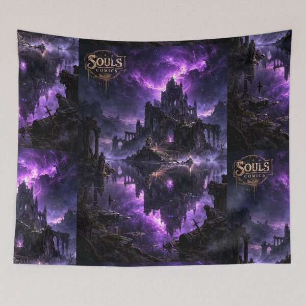 Item preview, Sunken Cathedral of Stars - Soulsborne Landscape designed and sold by bapupa.