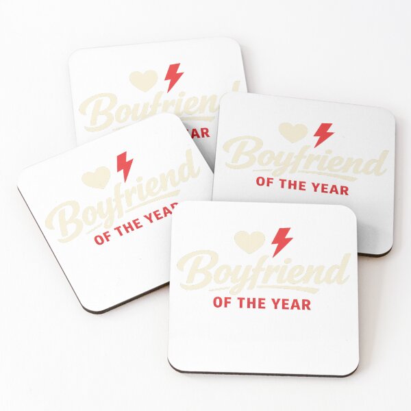 Item preview, Boyfriend Of The Year Cute Romantic Gift Design designed and sold by CLOUTKULT.