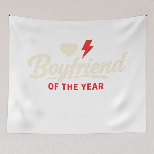Item preview, Boyfriend Of The Year Cute Romantic Gift Design designed and sold by CLOUTKULT.