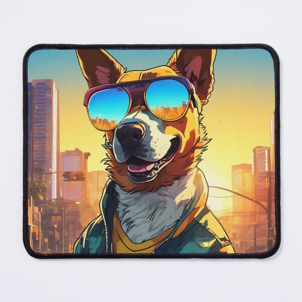 Item preview, City dog at sunset designed and sold by Eddy-Garcia.