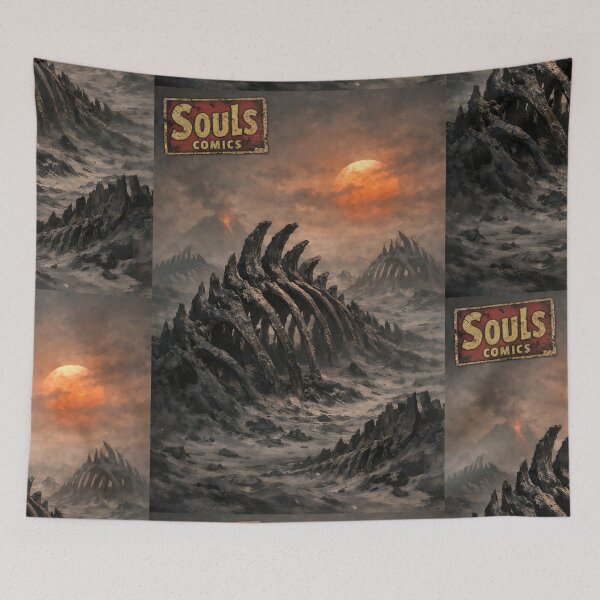 Item preview, The Ash-Choked Valley - Soulsborne Landscape designed and sold by bapupa.