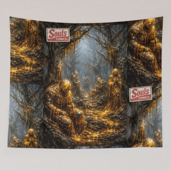 Item preview, The Gilded Rot Forest - Soulsborne Landscape designed and sold by bapupa.