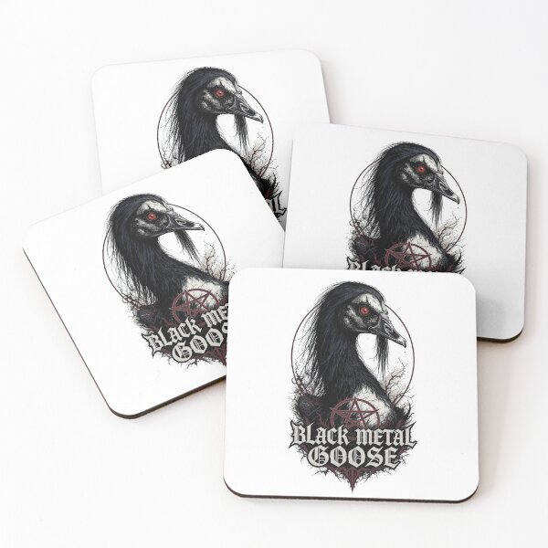 Item preview, Black Metal Goose - Dark Aesthetic Bird Logo designed and sold by NexKris.