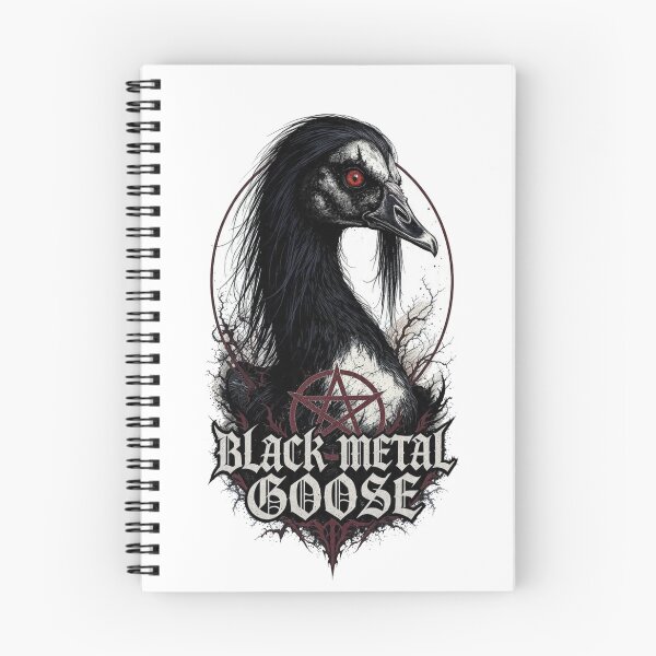 Item preview, Black Metal Goose - Dark Aesthetic Bird Logo designed and sold by NexKris.