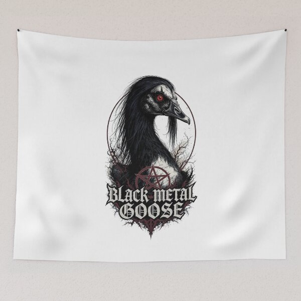 Item preview, Black Metal Goose - Dark Aesthetic Bird Logo designed and sold by NexKris.