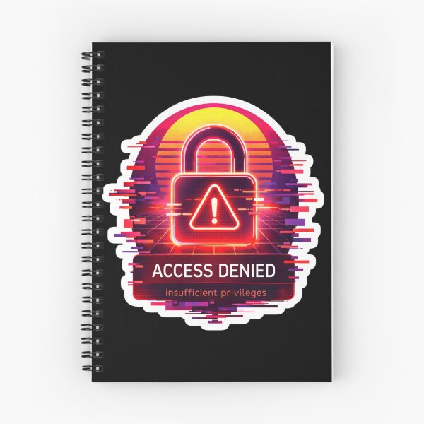 Item preview, Access Denied Retro Cyberpunk Glitch Sticker designed and sold by Bug by Design.