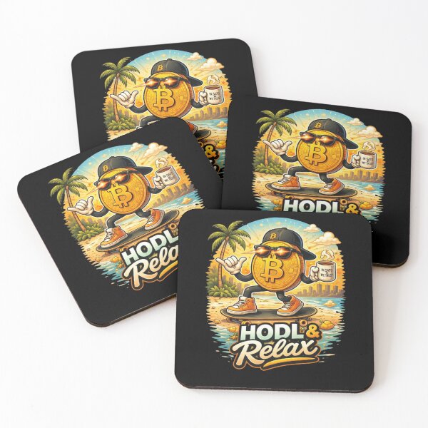 Item preview, HODL & Relax – Funny Bitcoin Beach Crypto Lifestyle Design designed and sold by Conviction studio.