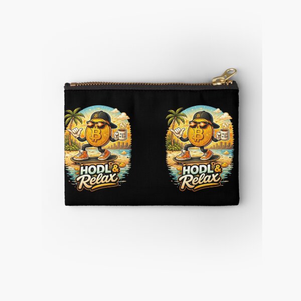 Item preview, HODL & Relax – Funny Bitcoin Beach Crypto Lifestyle Design designed and sold by Conviction studio.