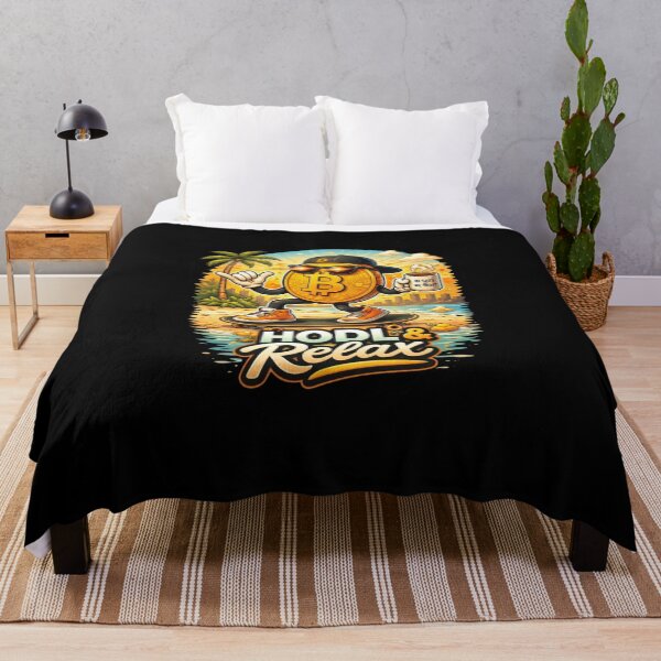 Item preview, HODL & Relax – Funny Bitcoin Beach Crypto Lifestyle Design designed and sold by Conviction studio.