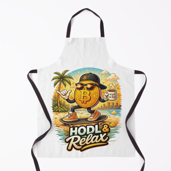 Item preview, HODL & Relax – Funny Bitcoin Beach Crypto Lifestyle Design designed and sold by Conviction studio.