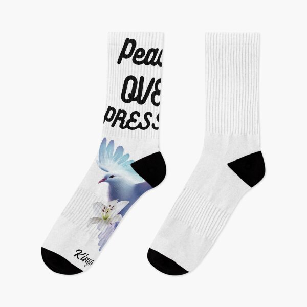 Item preview, Watercolor Dove Christian Tee| Peace over Pressure| Faith Anxiety shirt designed and sold by kingdom collection.