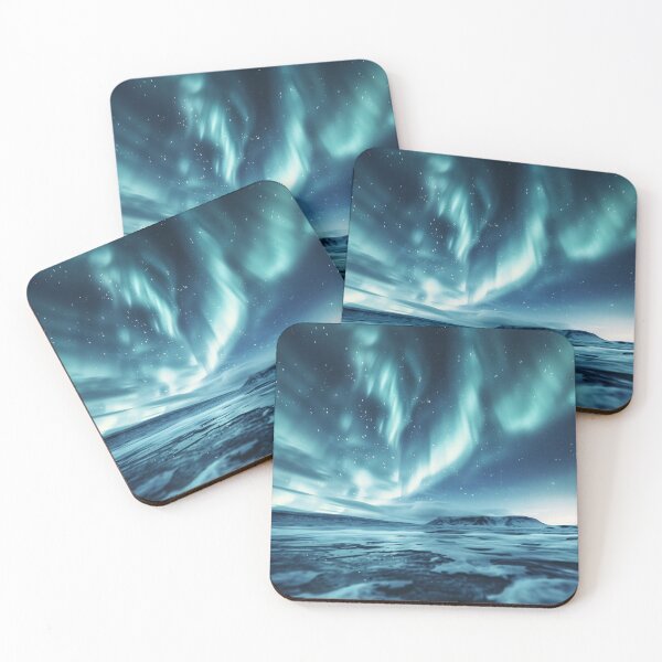 Item preview, Aurora Borealis Frozen Plains Art designed and sold by QuantumDrift.