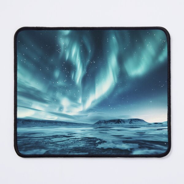 Item preview, Aurora Borealis Frozen Plains Art designed and sold by QuantumDrift.